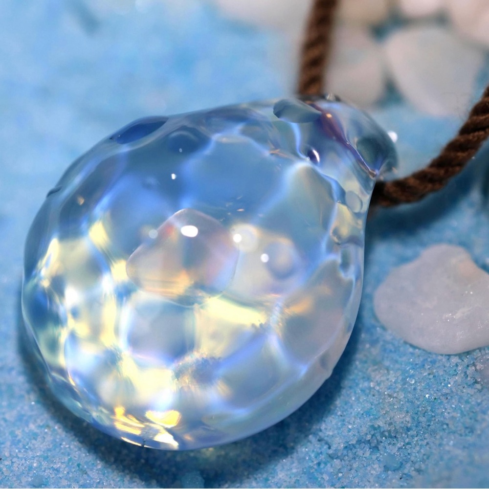 Handcrafted Wave Opal Pendant by WhisperingAurora